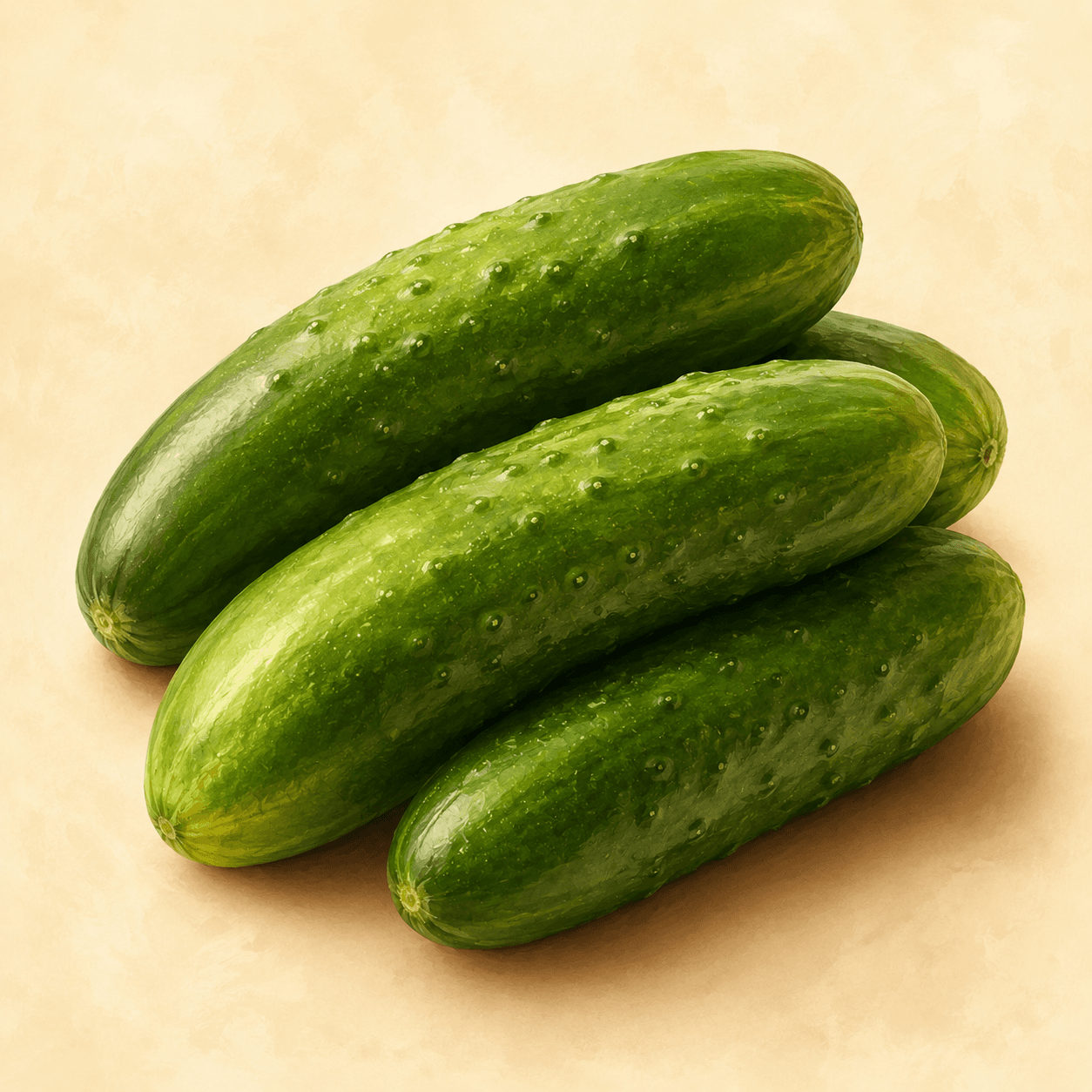 Illustrated cucumbers