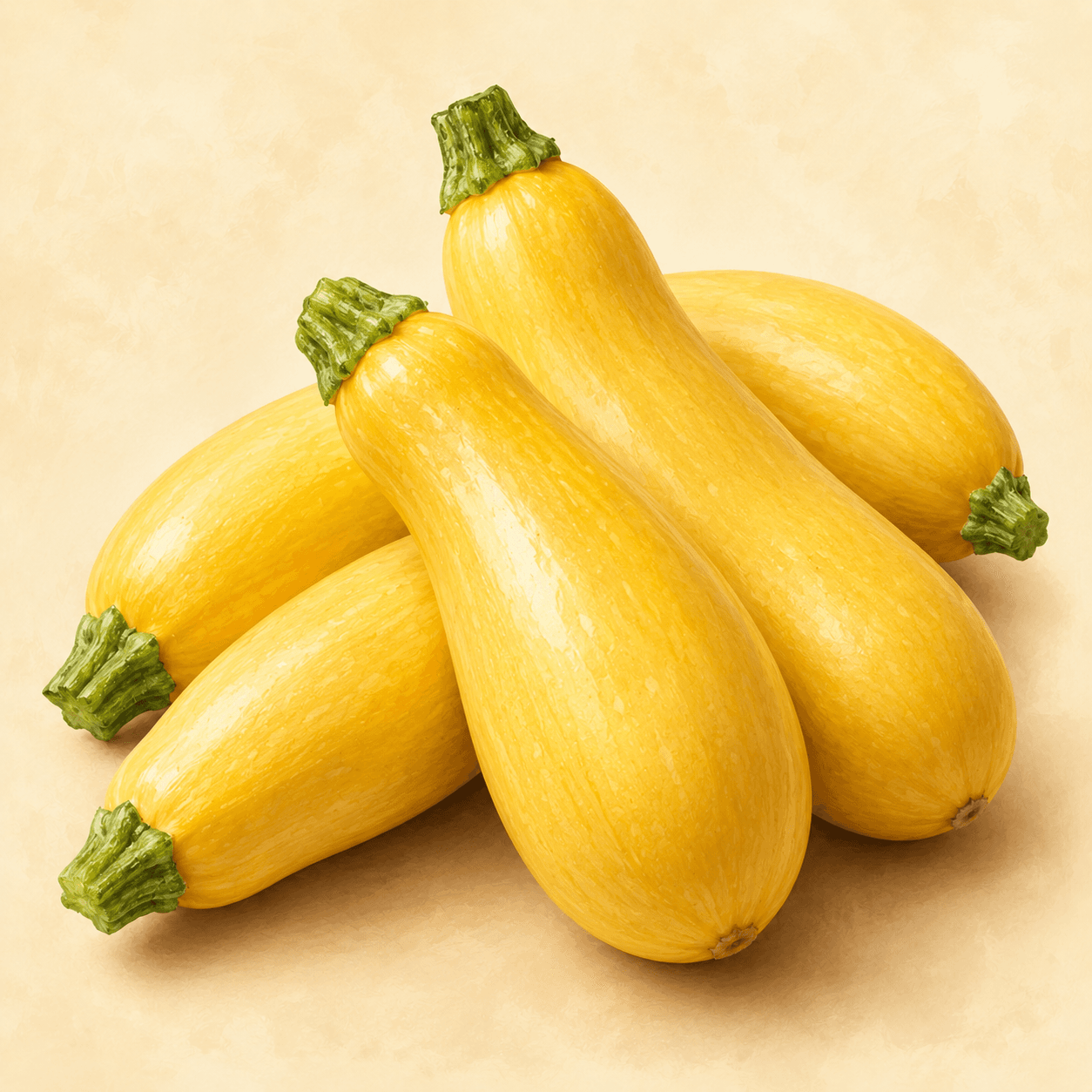 Illustrated yellow squash